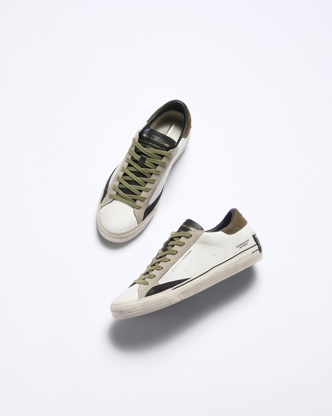 CRIME LONDON: DISTRESSED 2.0 LIGHT GREEN