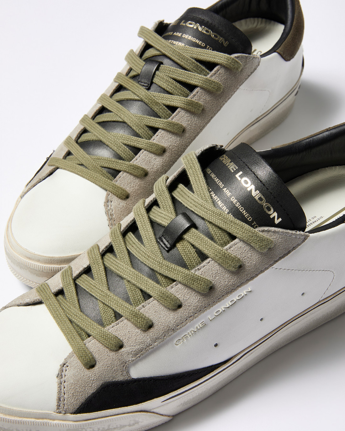 CRIME LONDON: DISTRESSED 2.0 LIGHT GREEN