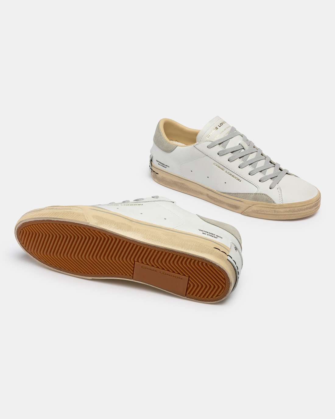 CRIME LONDON: DISTRESSED 2.0 LIGHT GREY