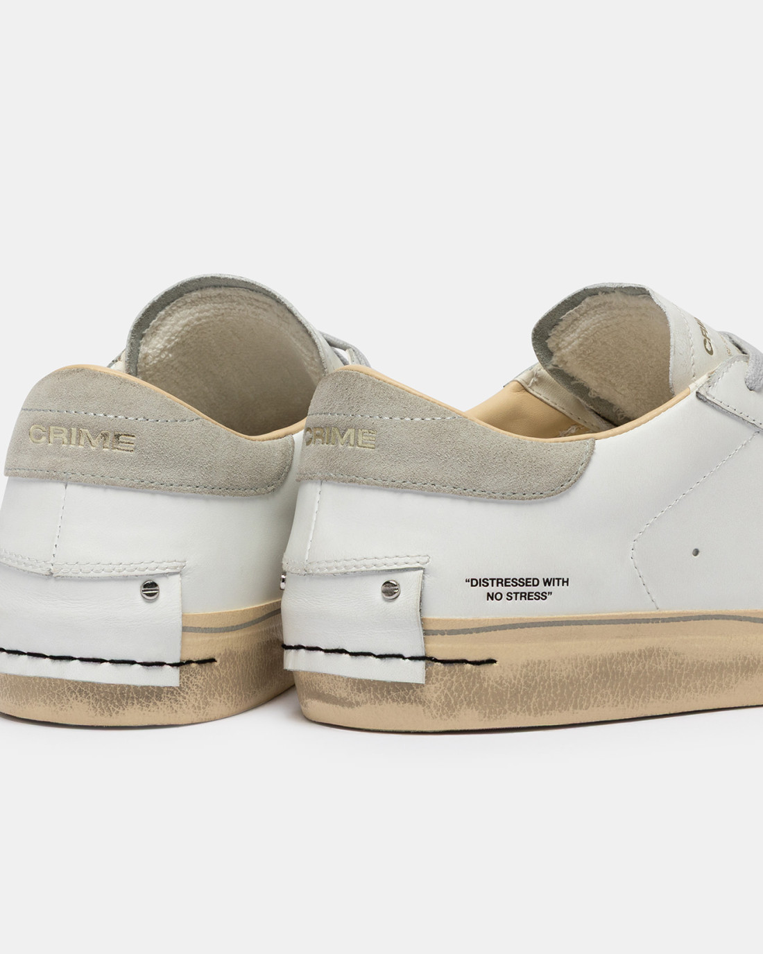 CRIME LONDON: DISTRESSED 2.0 LIGHT GREY