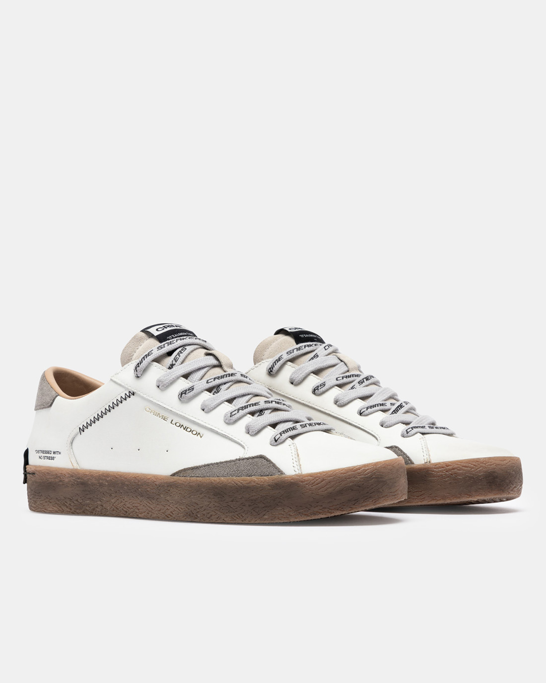 CRIME LONDON: DISTRESSED LUNAR WHITE