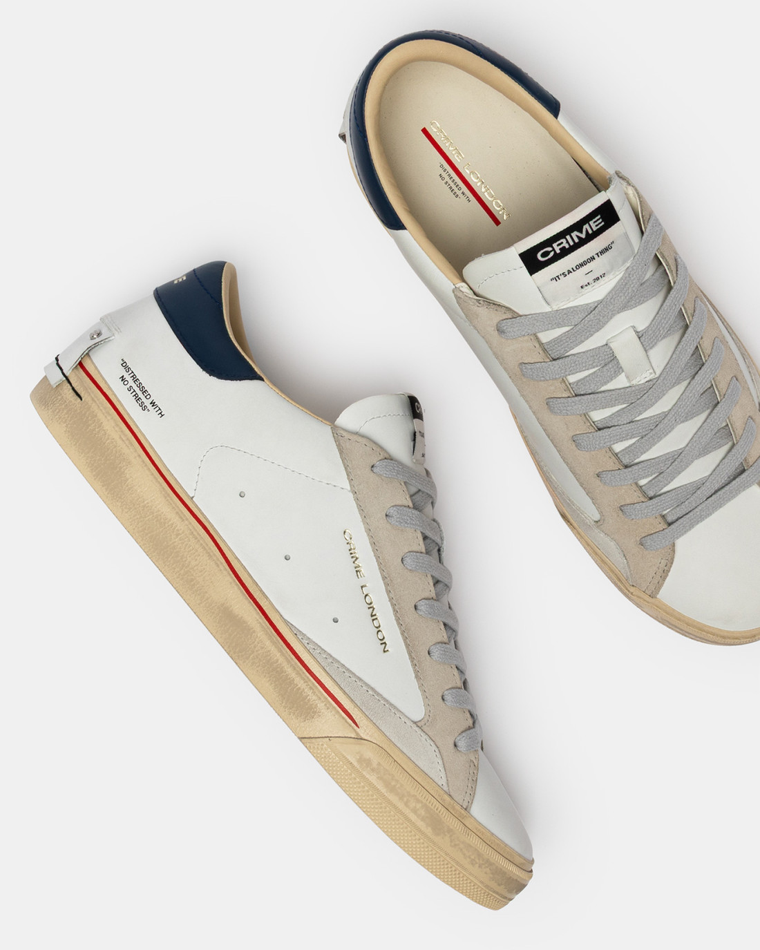 CRIME LONDON: DISTRESSED 2.0 OXFORD BLUE