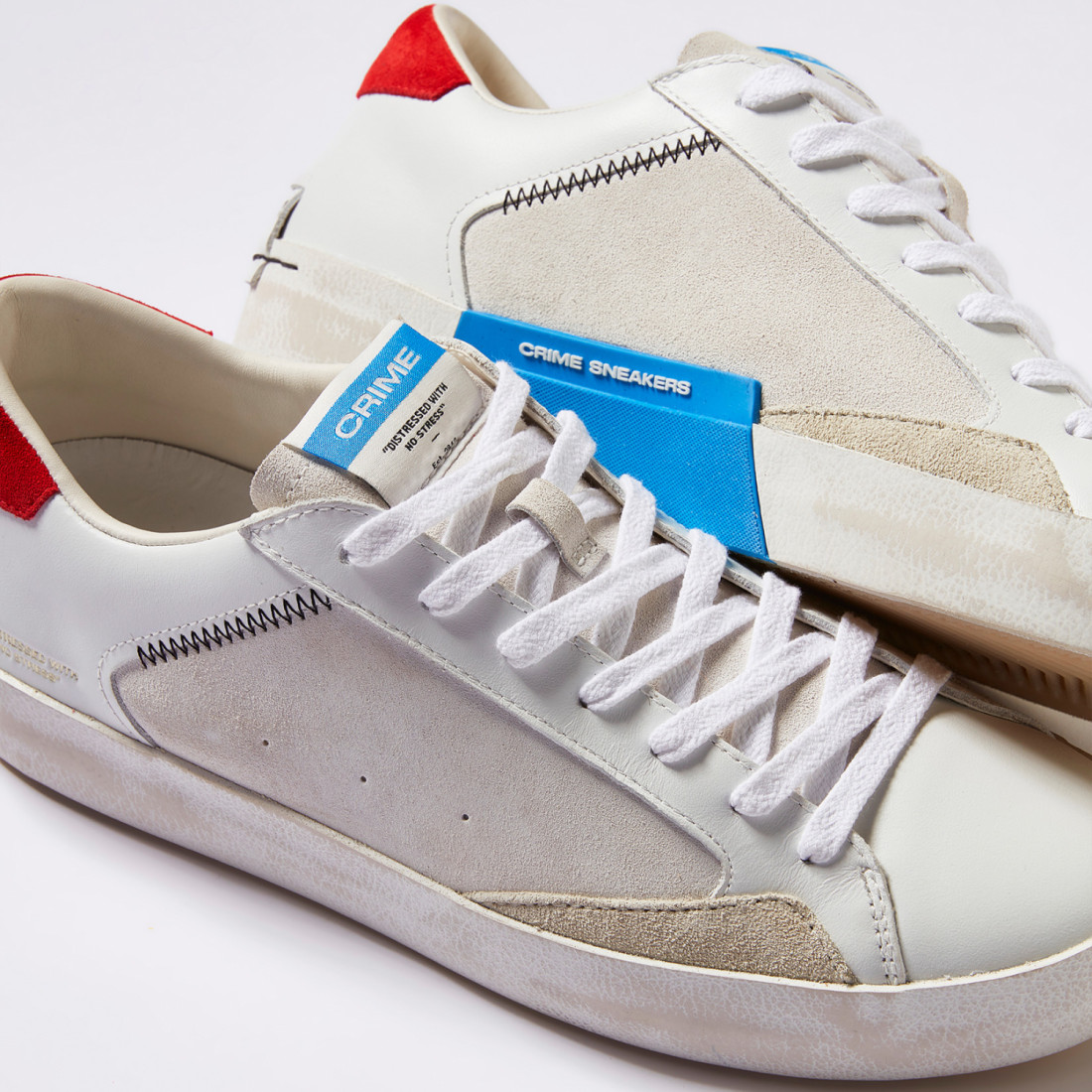 CRIME LONDON: DISTRESSED ARCTIC BLUE RED