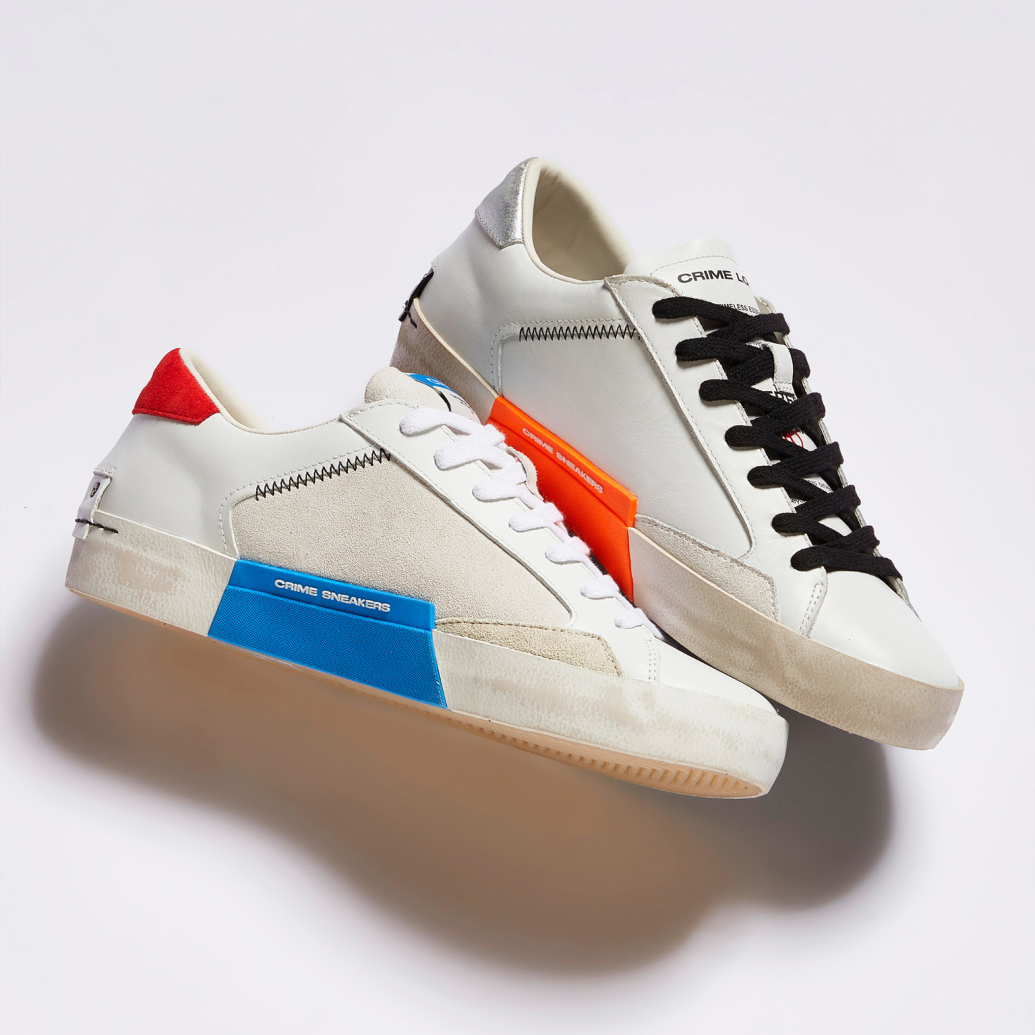 美品　CRIME INVOLMENT 9.4 Distressed Arctic Blue-red | Crime London