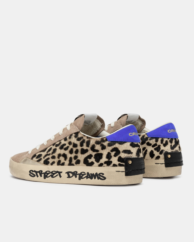 DISTRESSED BLACK CHEETAH