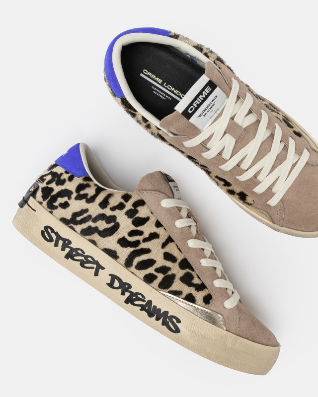 DISTRESSED BLACK CHEETAH