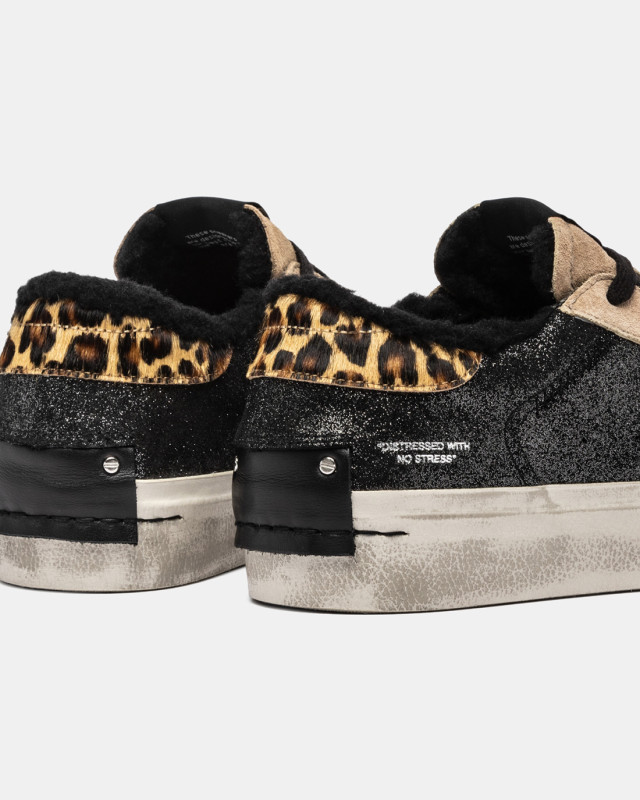 DISTRESSED PLATFORM BLACK WHISPER