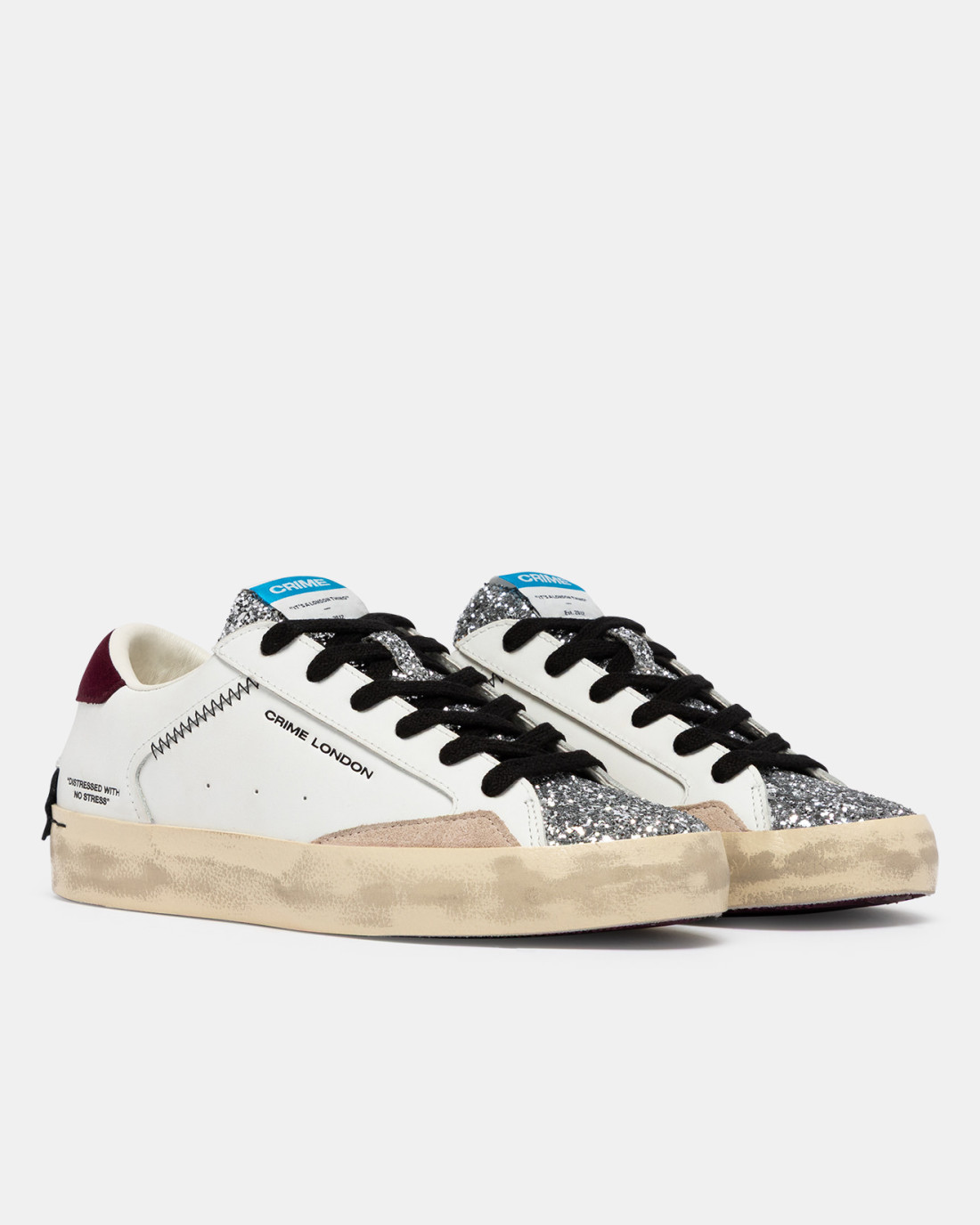 CRIME LONDON: DISTRESSED BURGUNDY ICE