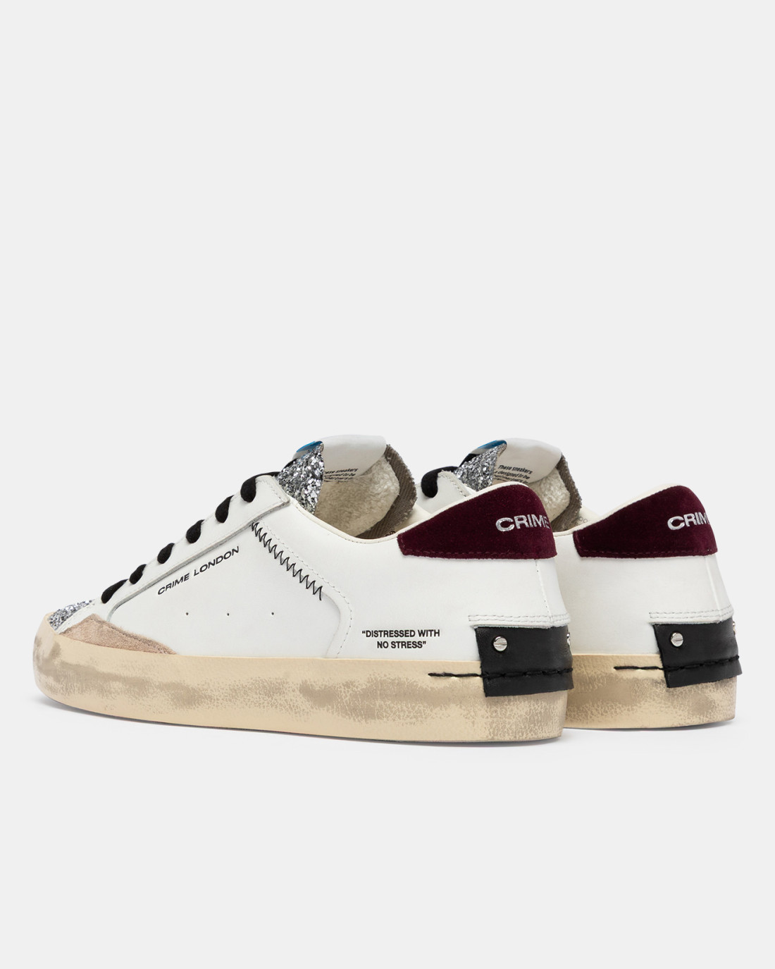 CRIME LONDON: DISTRESSED BURGUNDY ICE