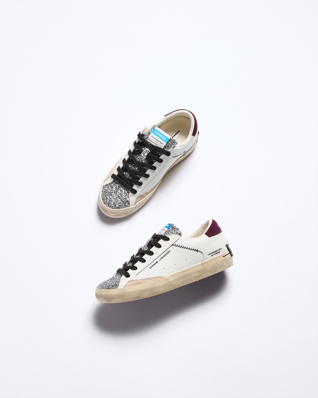 CRIME LONDON: DISTRESSED BURGUNDY ICE