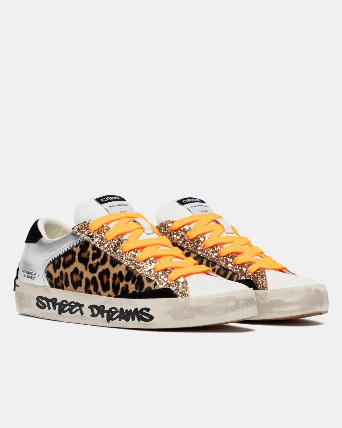 CRIME LONDON: DISTRESSED CHEETAH SILVER