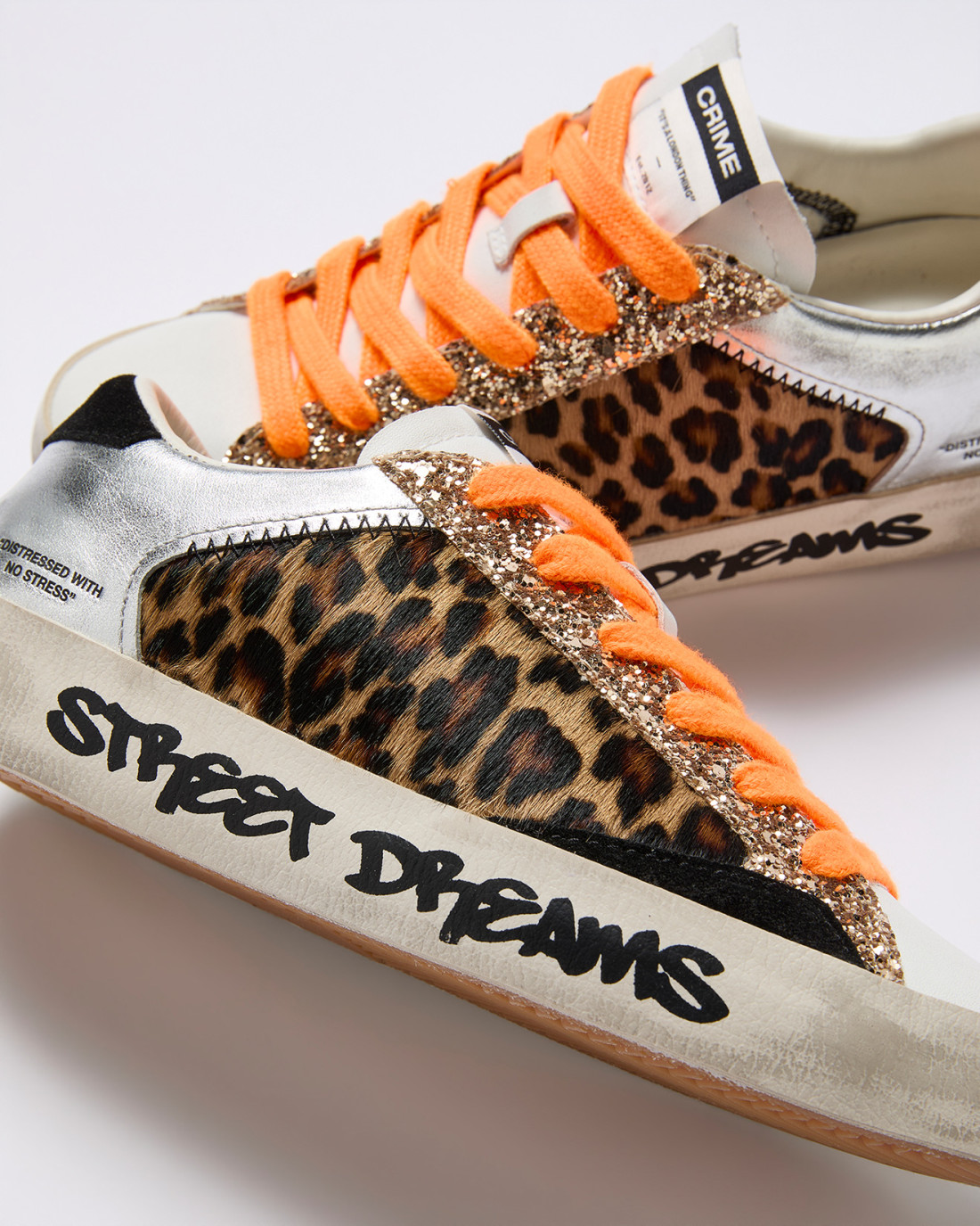 CRIME LONDON: DISTRESSED CHEETAH SILVER
