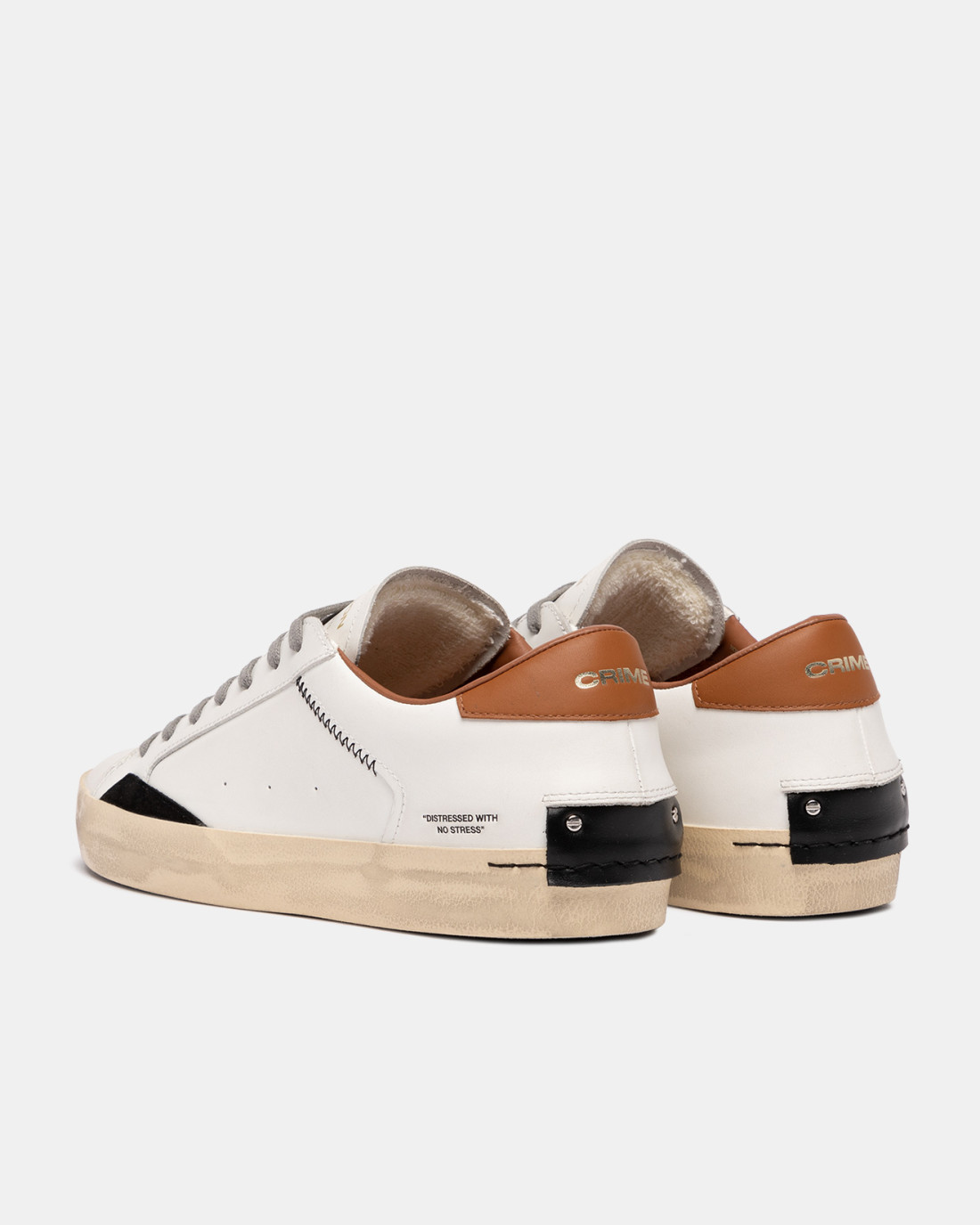 CRIME LONDON: DISTRESSED COGNAC BLACK