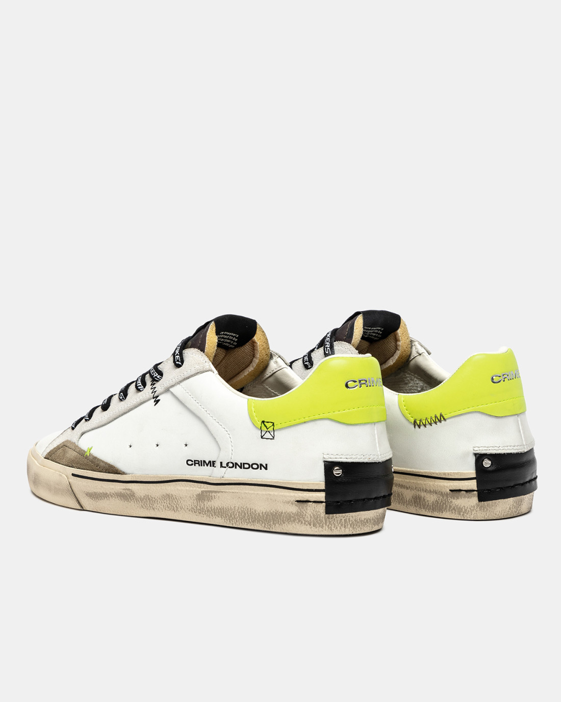 CRIME LONDON: DISTRESSED DECONSTRUCTED CAMO YELLOW