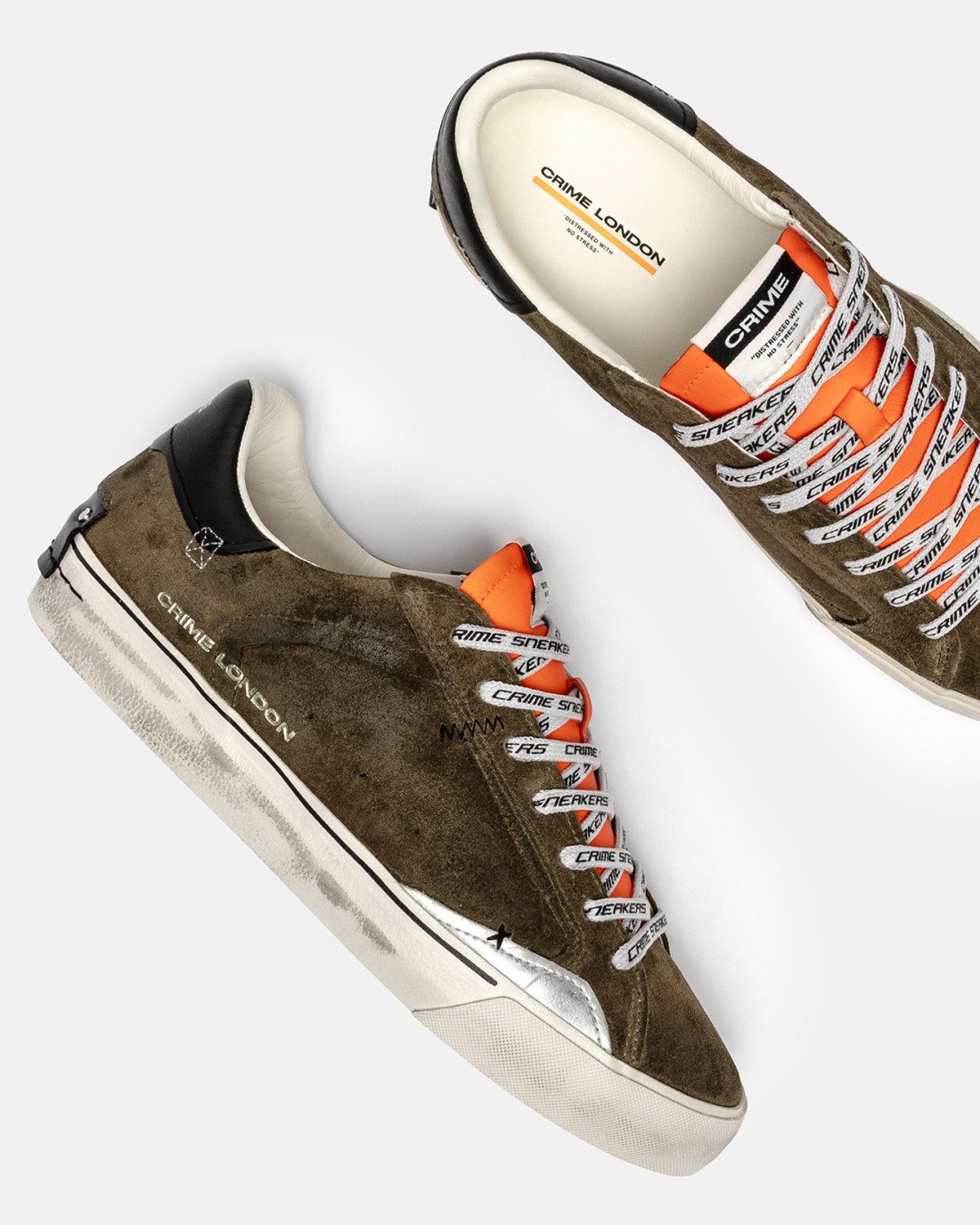 CRIME LONDON: DISTRESSED DECONSTRUCTED LAVA ORANGE