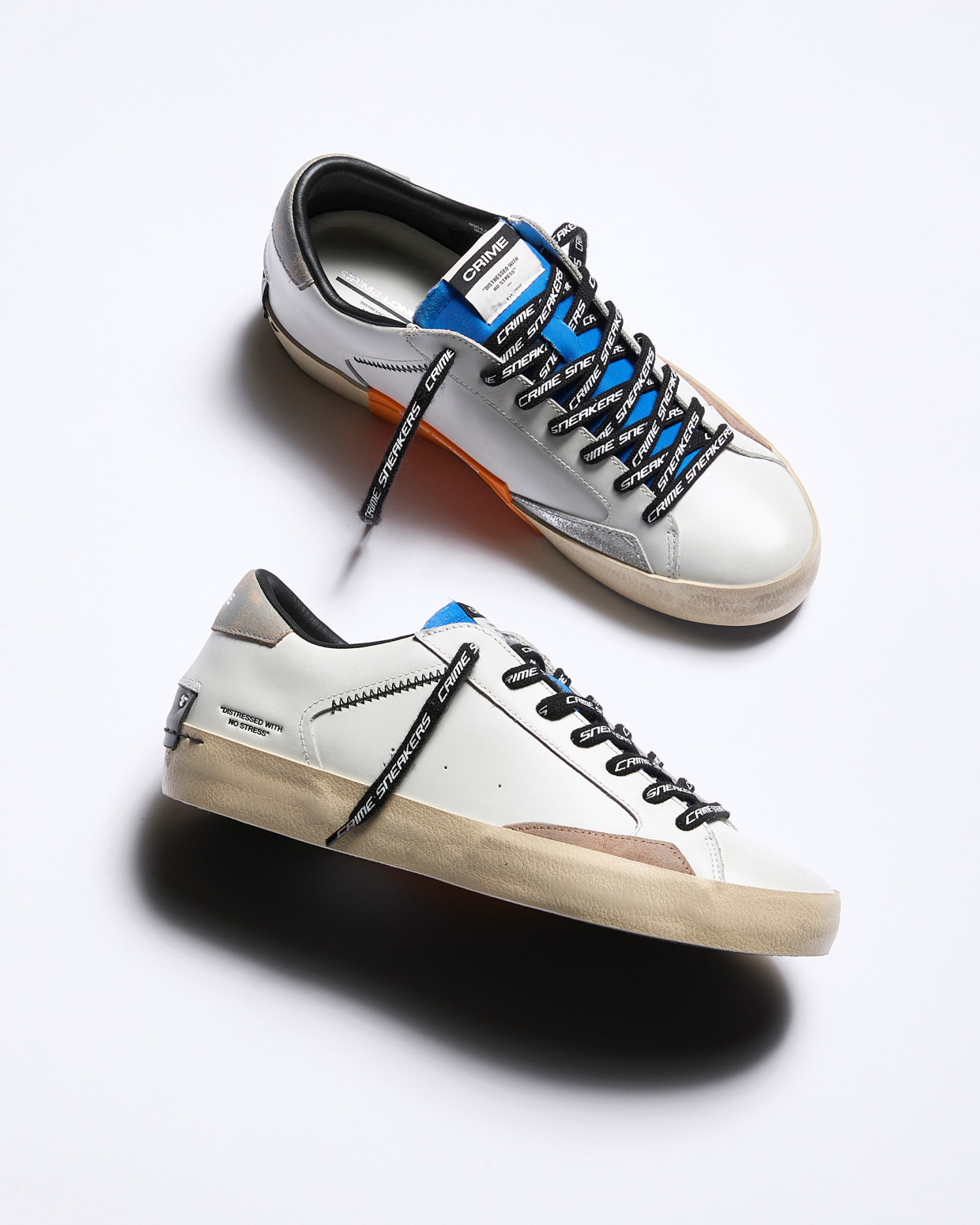 Distressed Electric Blue | Crime London
