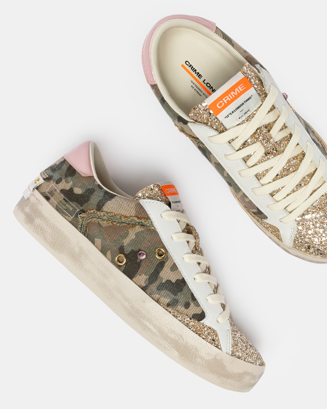 CRIME LONDON: DISTRESSED FLASH CAMO