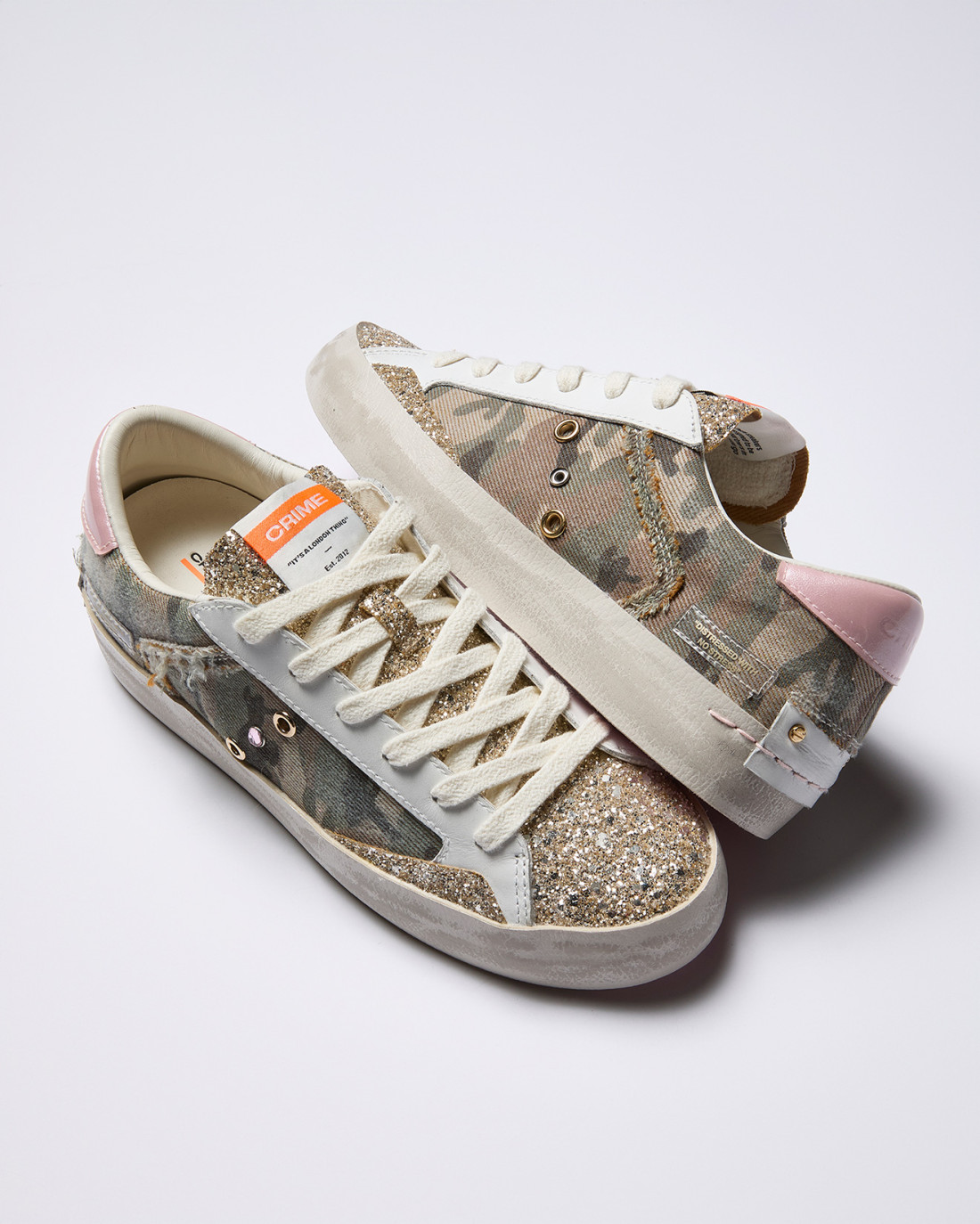 CRIME LONDON: DISTRESSED FLASH CAMO