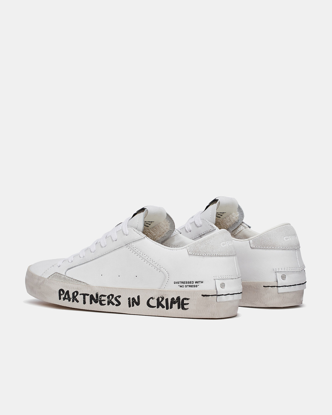 CRIME LONDON: DISTRESSED GRAFFITI WHITE
