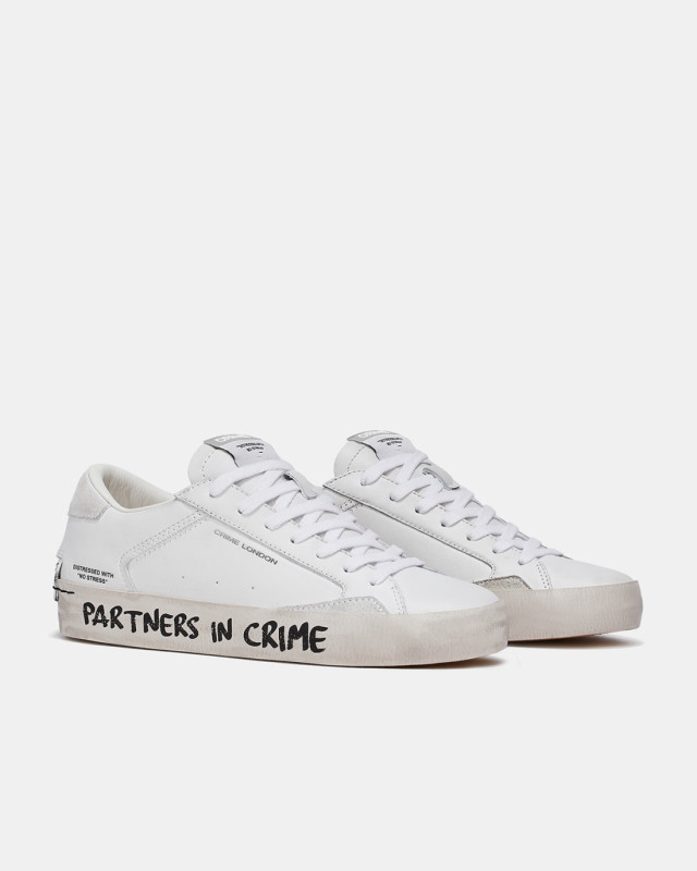 DISTRESSED GRAFFITI WHITE