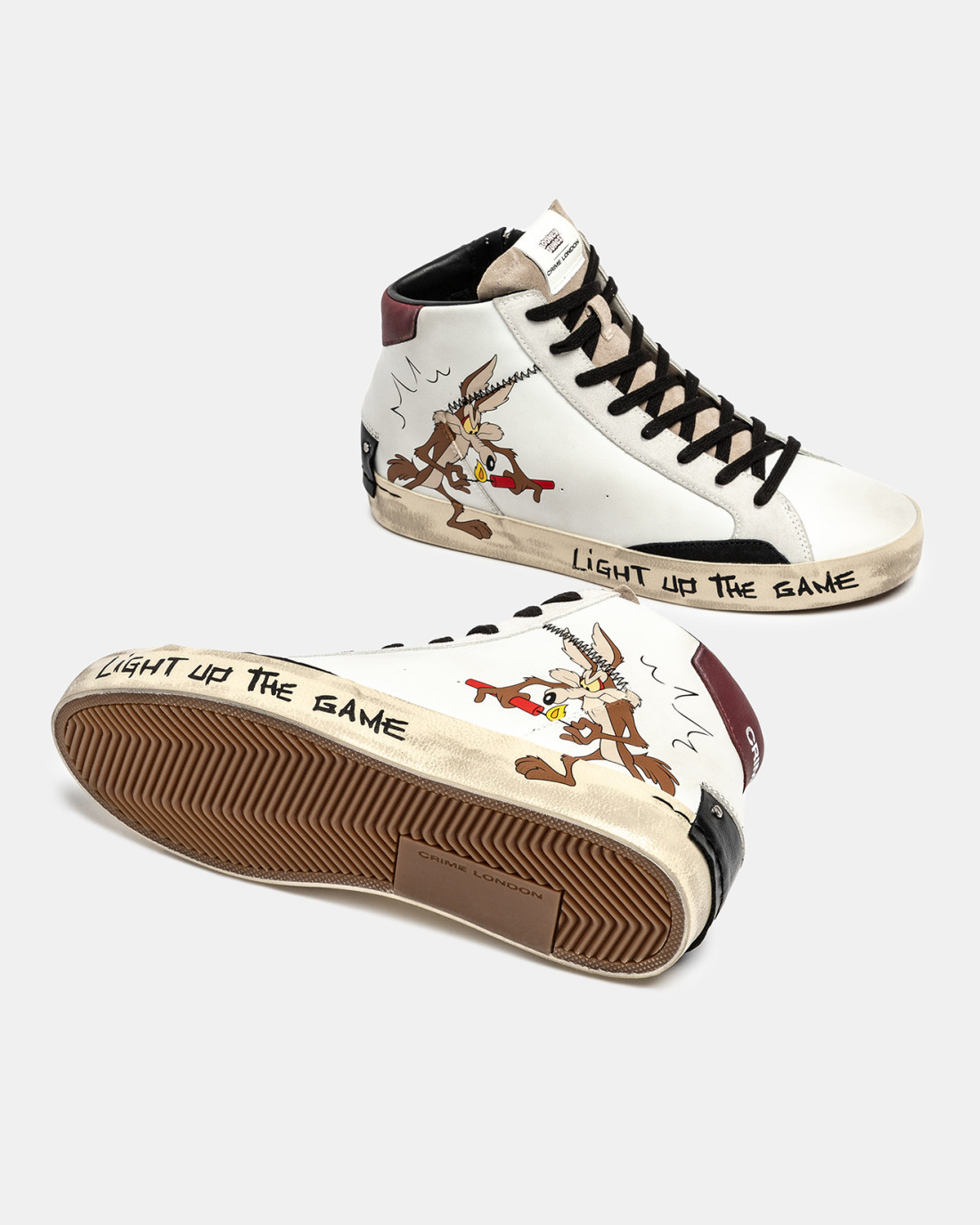 CRIME LONDON: DISTRESSED HIGH WILE E. COYOTE