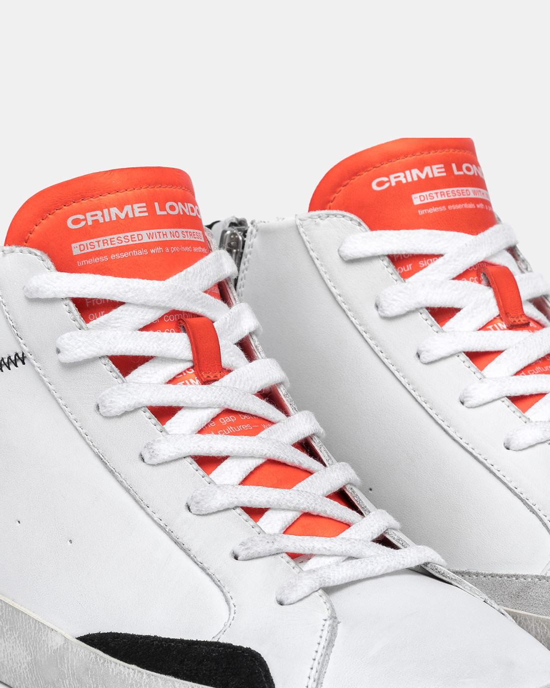 CRIME LONDON: DISTRESSED HIGH ORANGE FLAME