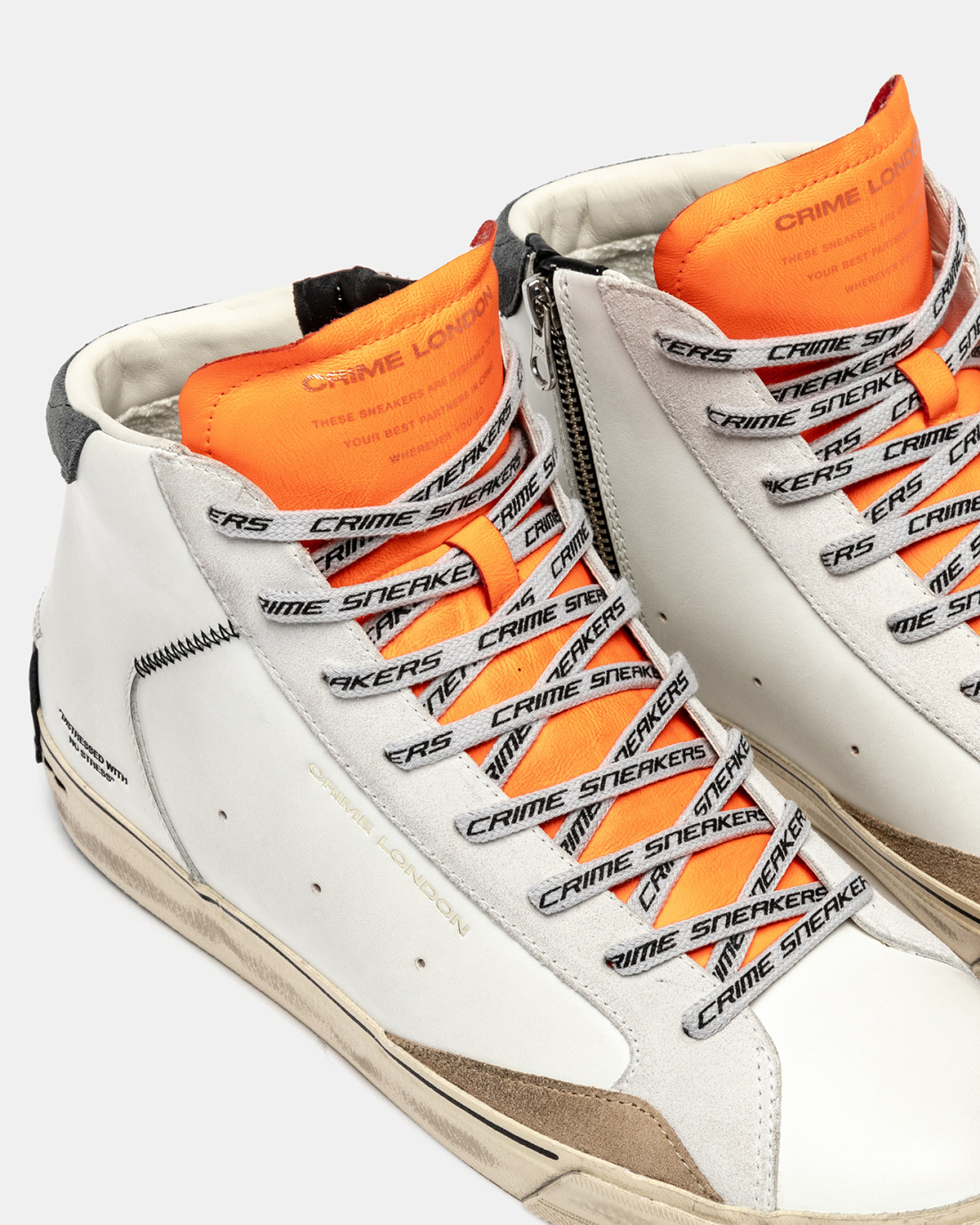 CRIME LONDON: DISTRESSED 2.0 HIGH VIVID ORANGE