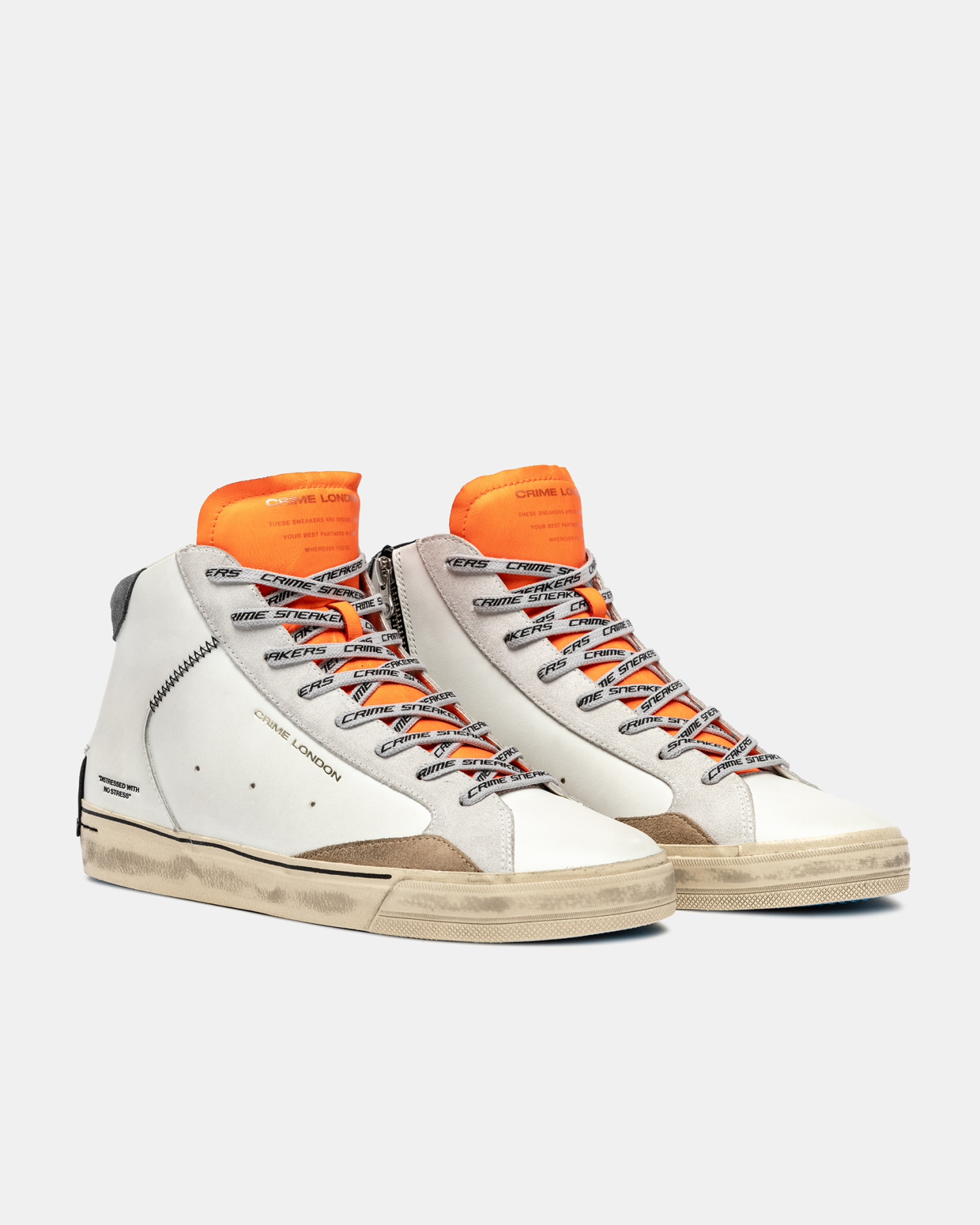 Distressed 2.0 High Vivid Orange | Crime London