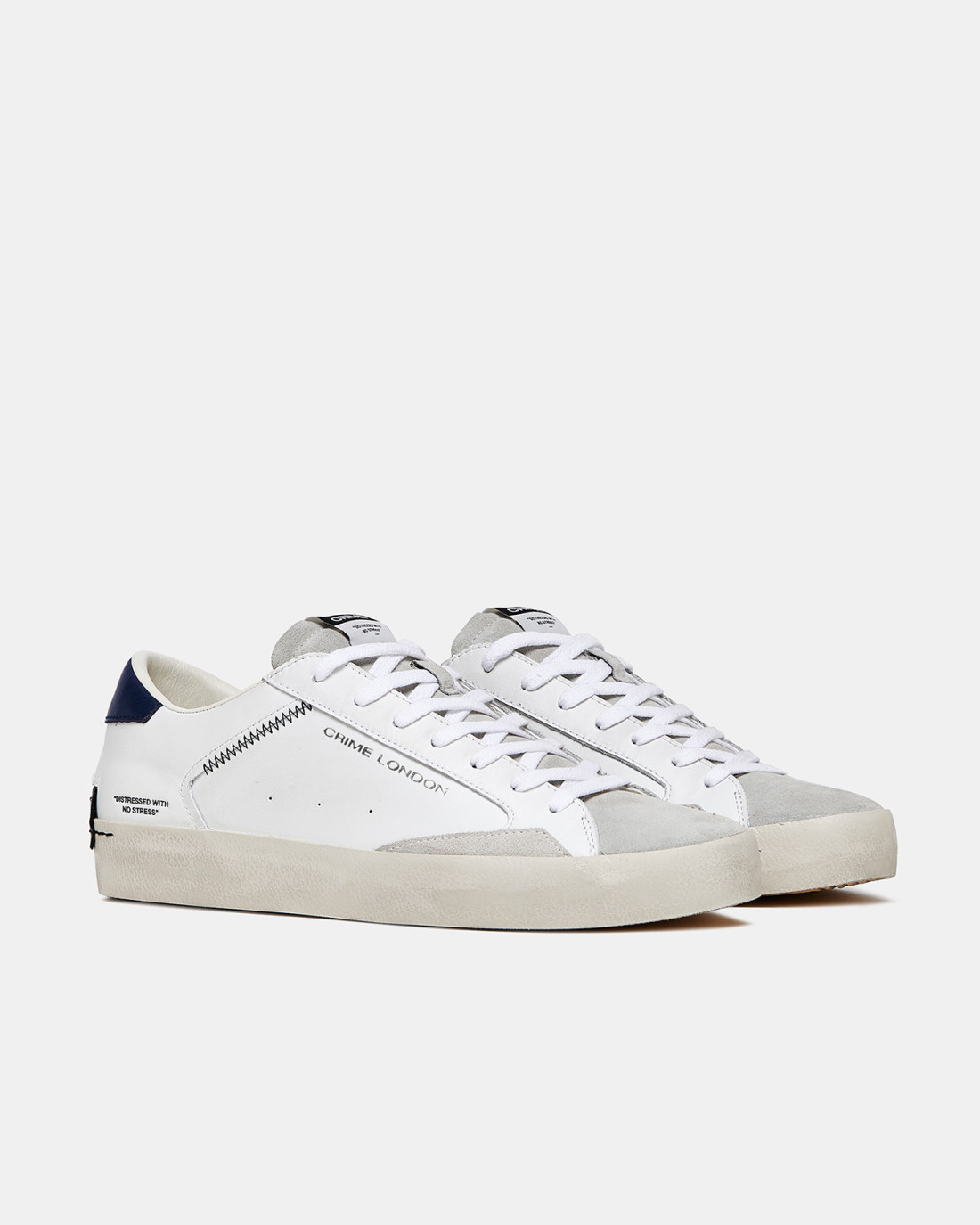 CRIME LONDON: DISTRESSED INDIGO-WHITE
