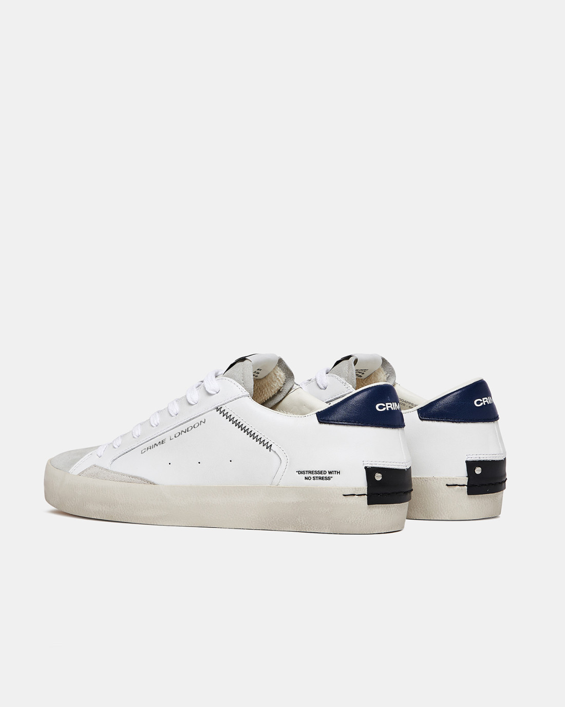 CRIME LONDON: DISTRESSED INDIGO-WHITE