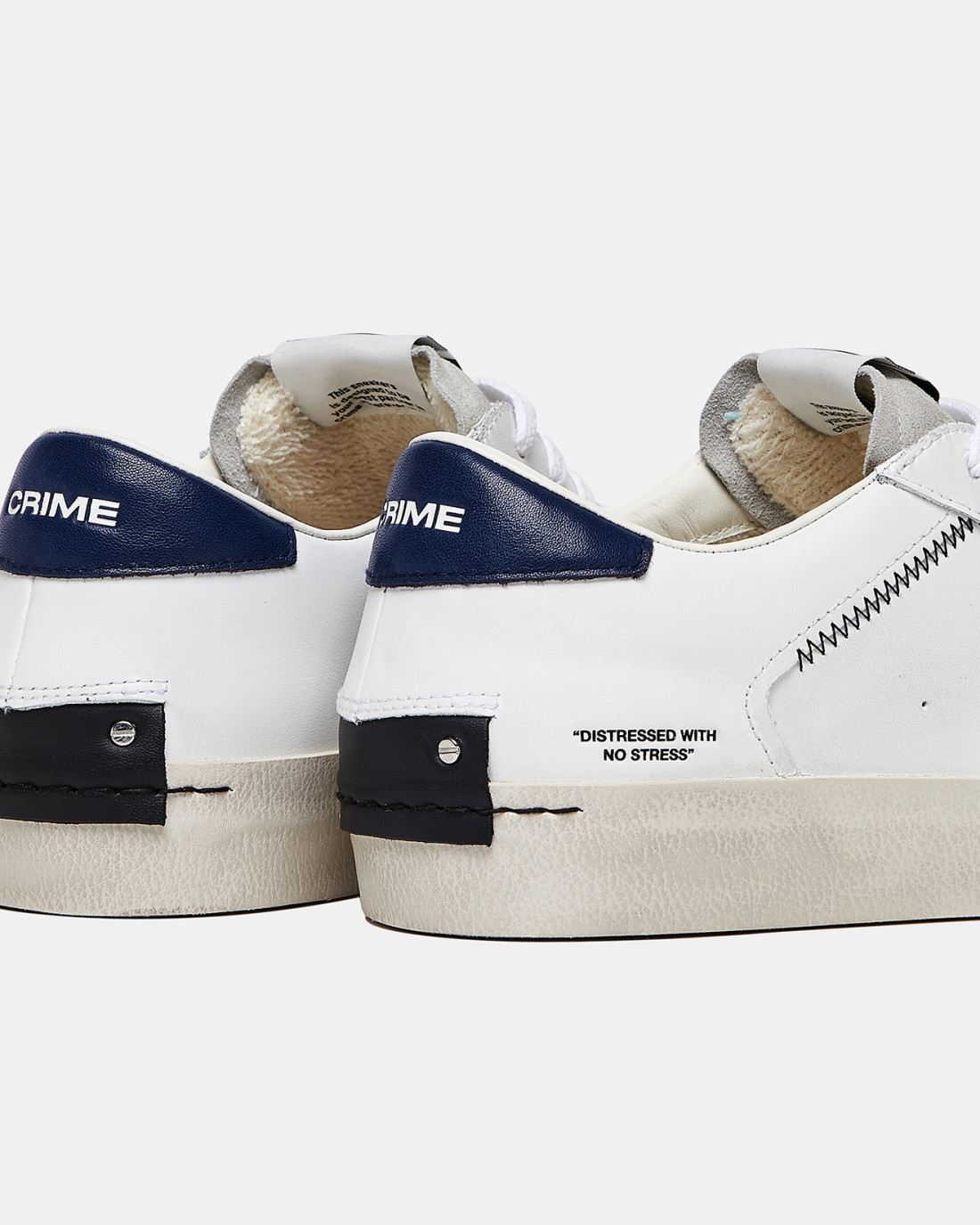 CRIME LONDON: DISTRESSED INDIGO-WHITE