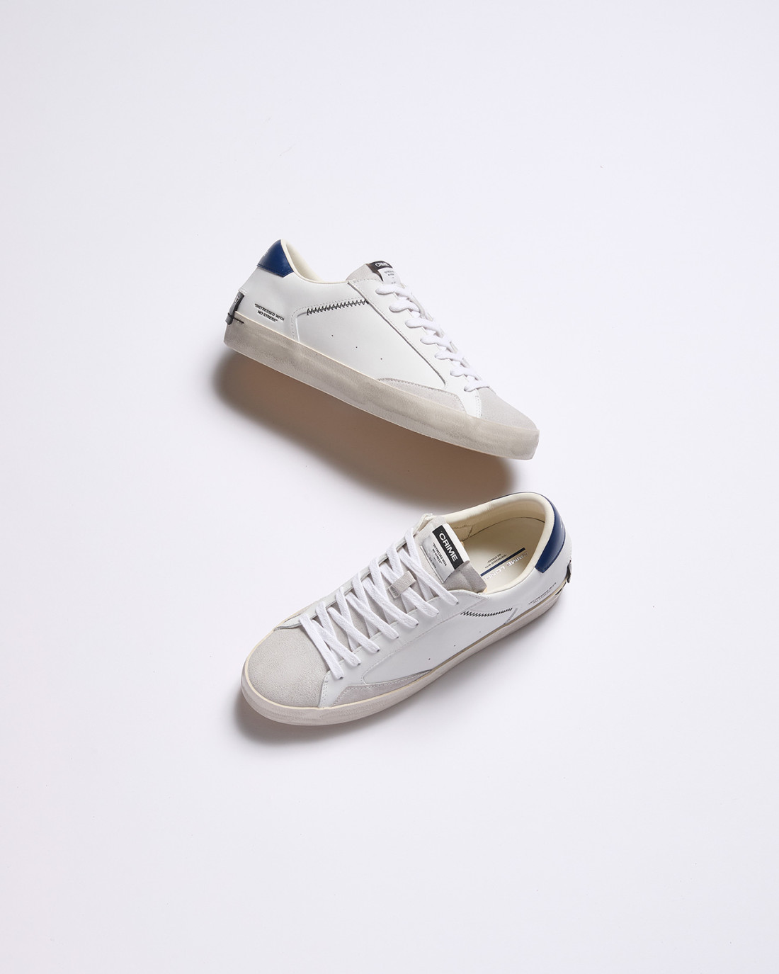 CRIME LONDON: DISTRESSED INDIGO-WHITE
