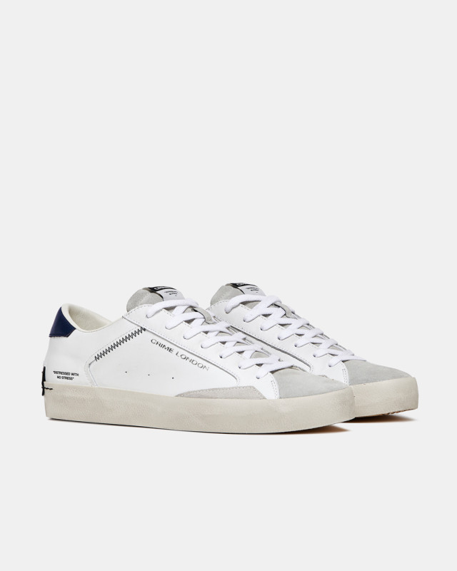 DISTRESSED INDIGO-WHITE