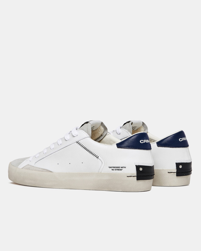 DISTRESSED INDIGO-WHITE