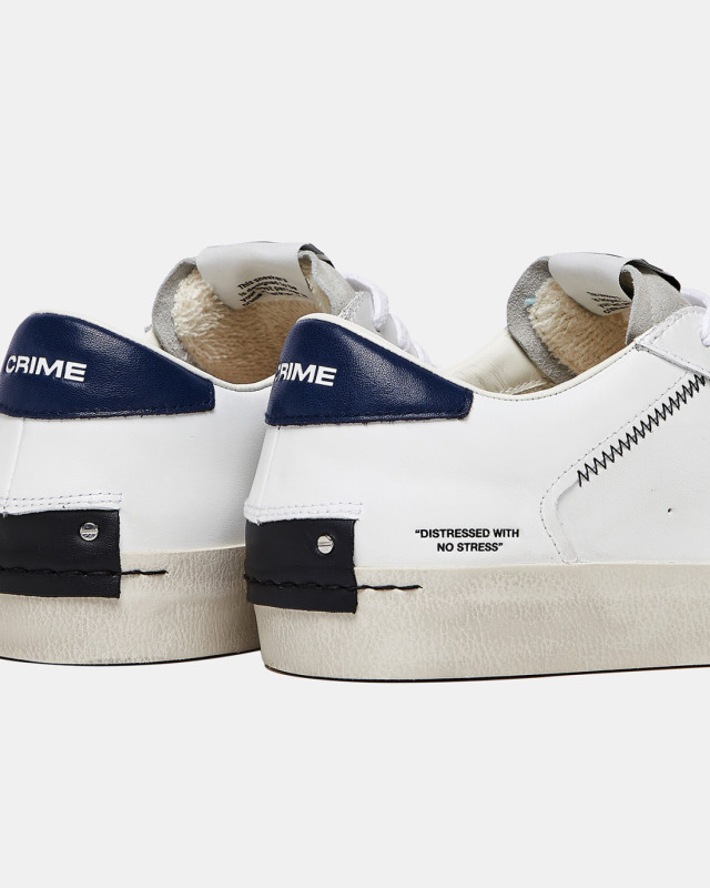 DISTRESSED INDIGO-WHITE