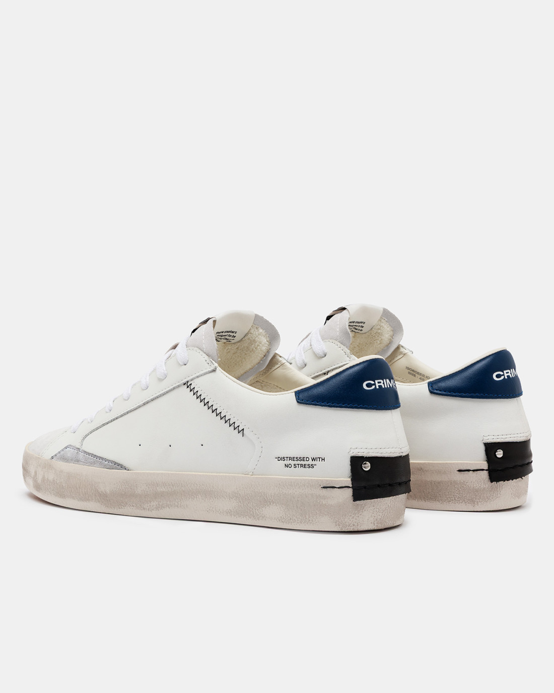 CRIME LONDON: DISTRESSED INDIGO-WHITE