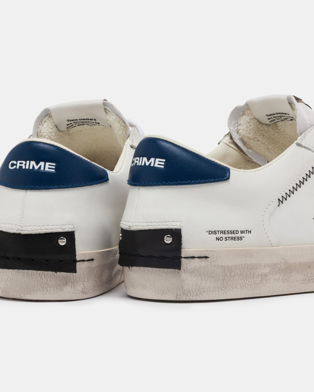 DISTRESSED INDIGO-WHITE