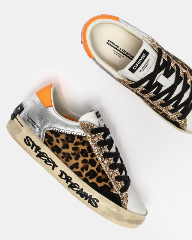 DISTRESSED LEOPARD GLITZ