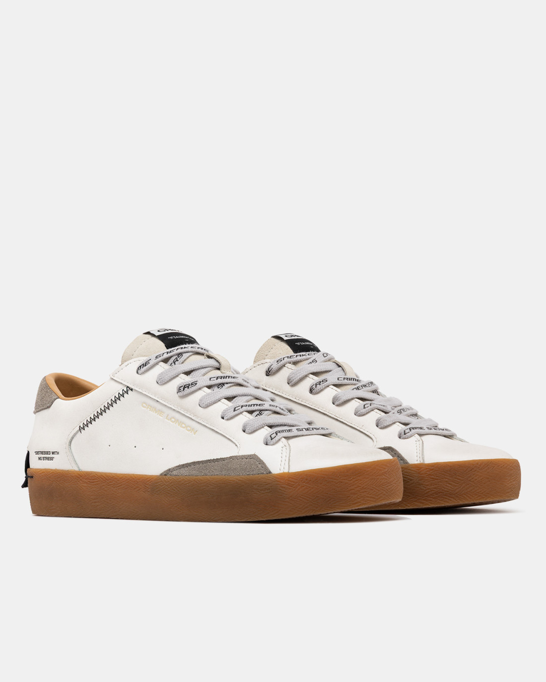 CRIME LONDON: DISTRESSED LUNAR WHITE