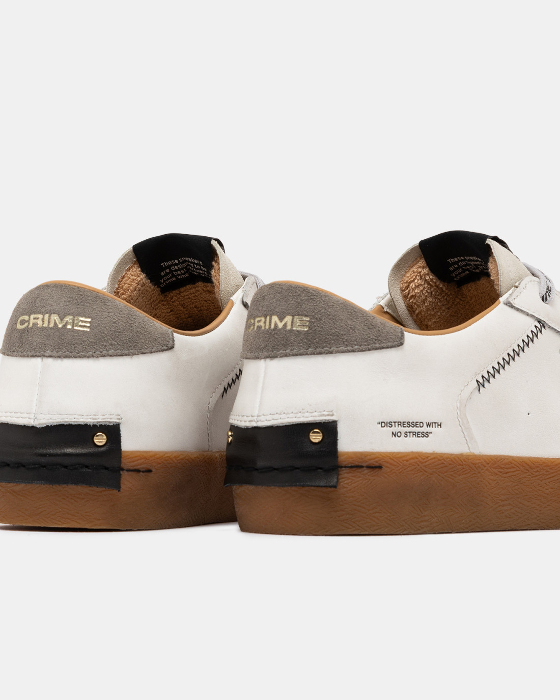 CRIME LONDON: DISTRESSED LUNAR WHITE