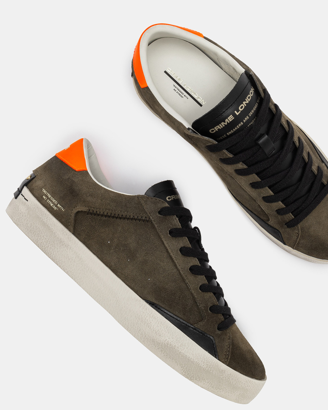 CRIME LONDON: DISTRESSED MILITARY GREEN