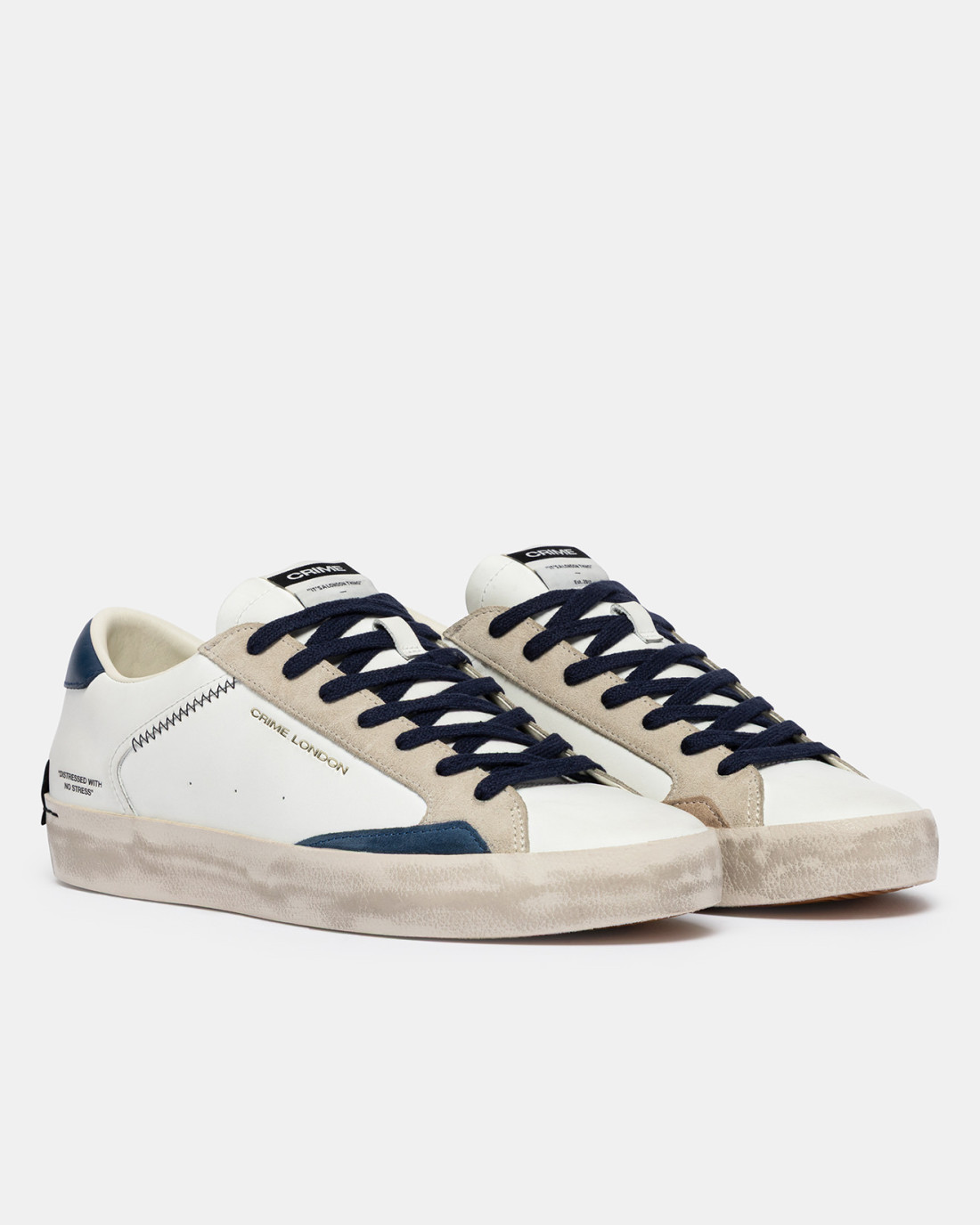 CRIME LONDON: DISTRESSED NAVY BLUE