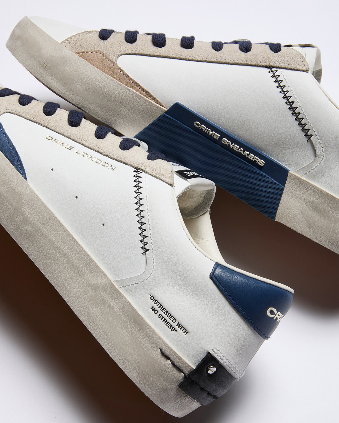 CRIME LONDON: DISTRESSED NAVY BLUE