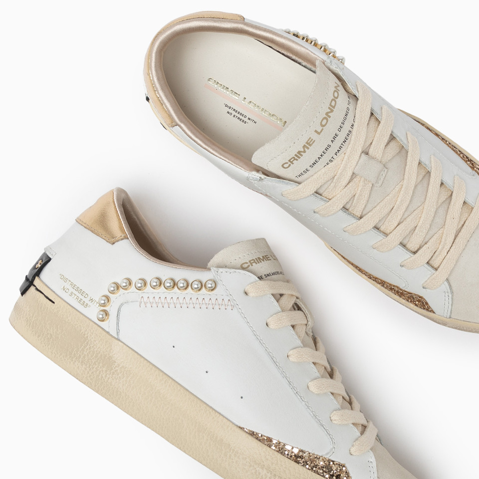 CRIME LONDON: DISTRESSED OYSTER WHITE