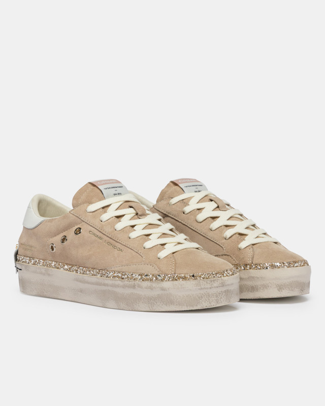 DISTRESSED PLATFORM CARAMEL BRÛLÉE