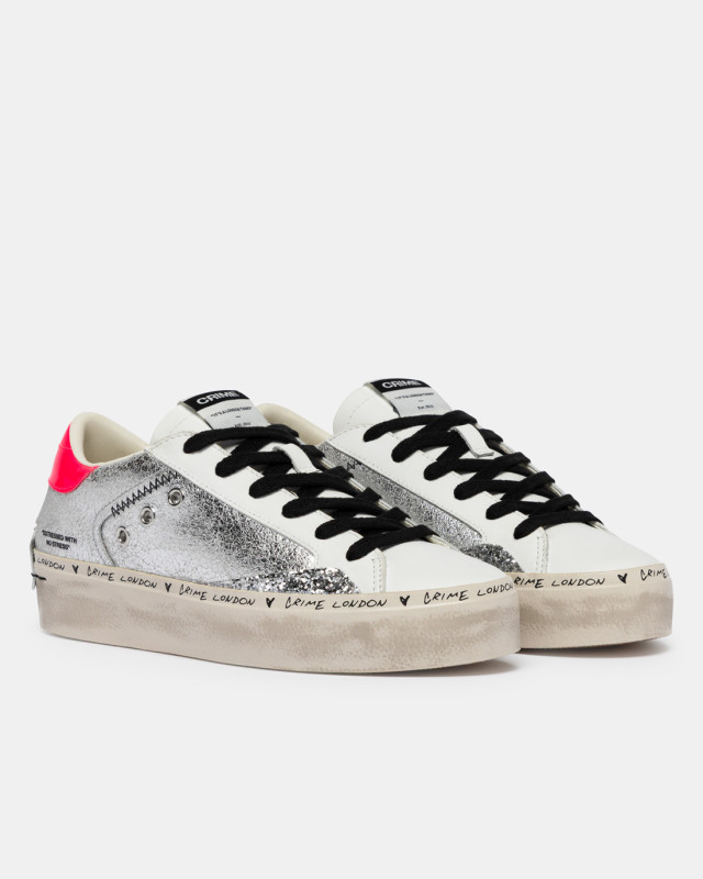 DISTRESSED PLATFORM SILVER SHINE