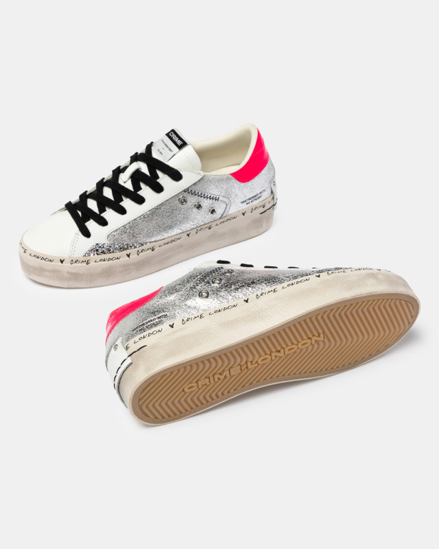 DISTRESSED PLATFORM SILVER SHINE