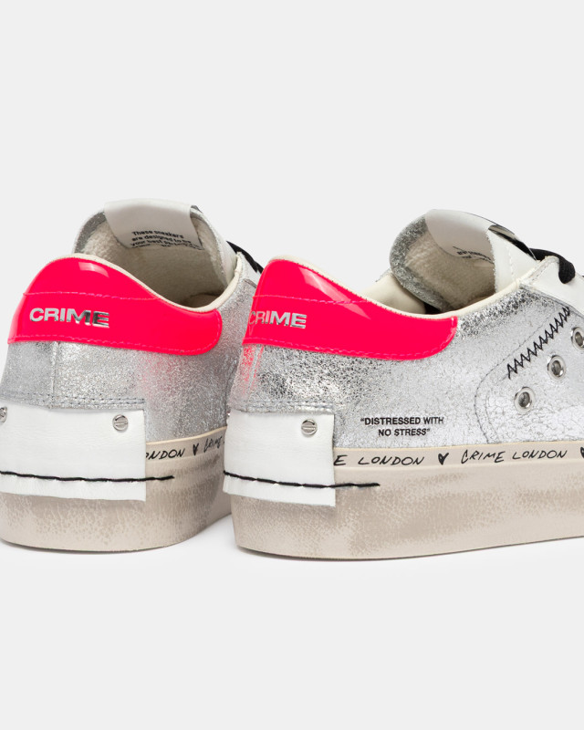 DISTRESSED PLATFORM SILVER SHINE