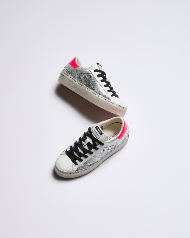 DISTRESSED PLATFORM SILVER SHINE