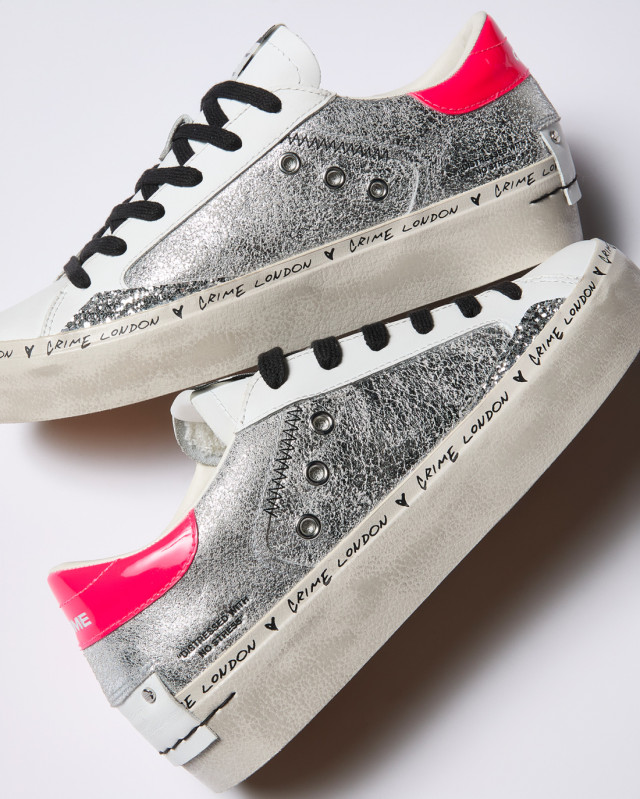 DISTRESSED PLATFORM SILVER SHINE